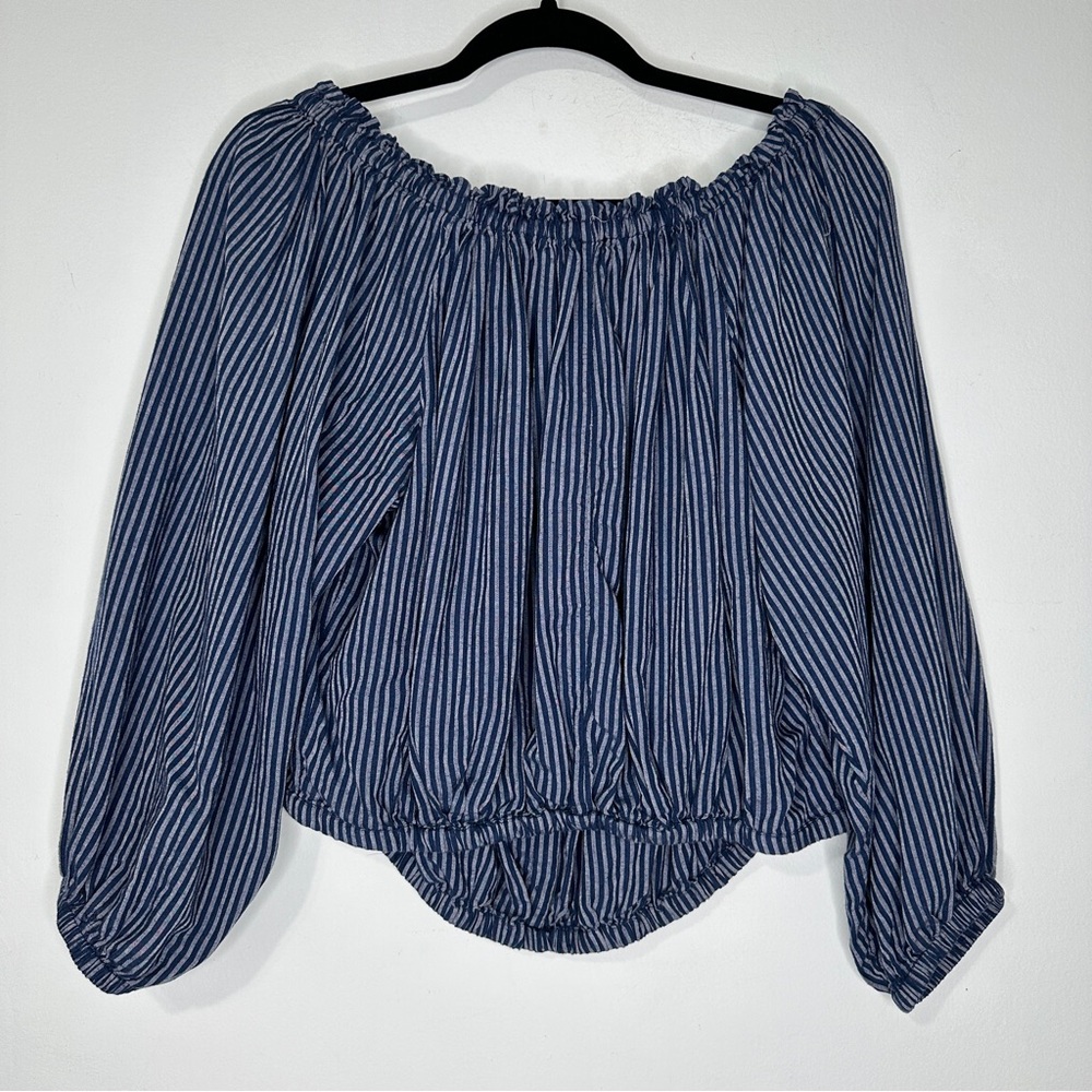 RAG & BONE Mimi Stripe Linen Blend Blouse Sz S - Picture 8 of 11